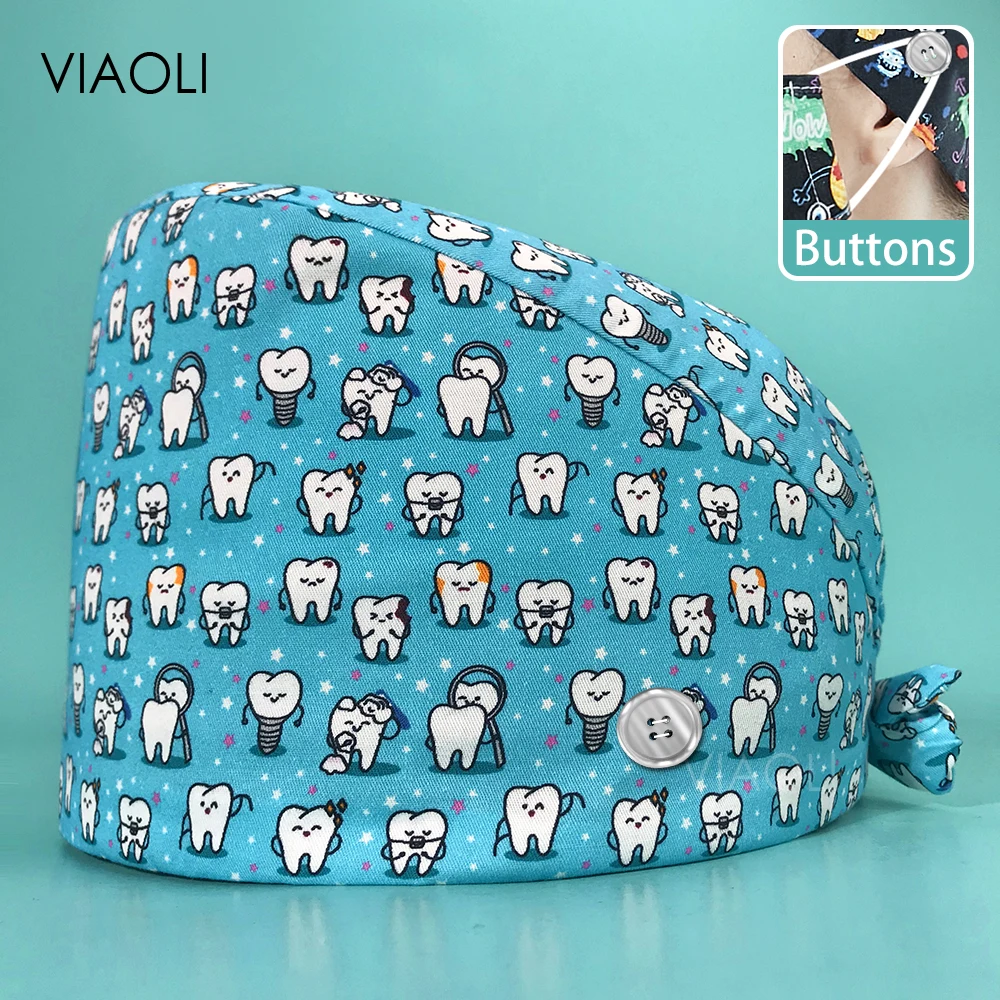 Medical Lab Scientist - Tand Tandarts Scrub Caps Tandheelkundige Patroon